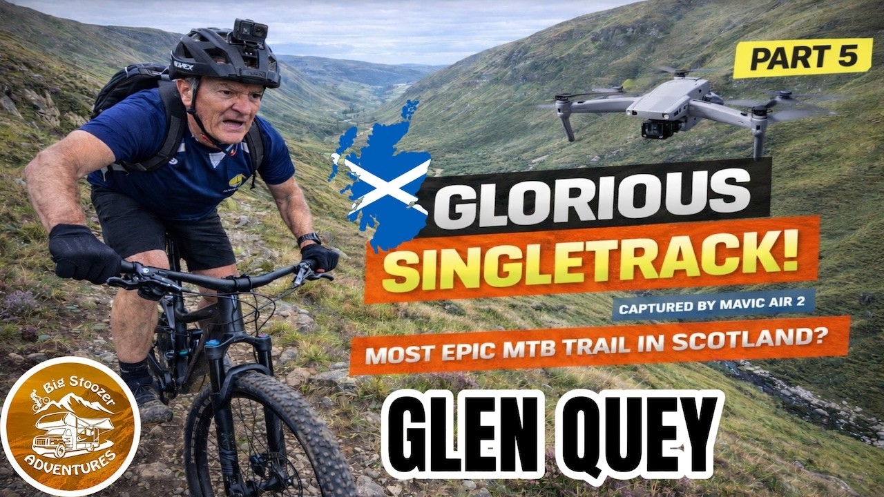 DRONE MTB VIDEO. A Thrilling MTB Trail. Single Track mtb. Ochil Hills. Mountain Biking Scotland.