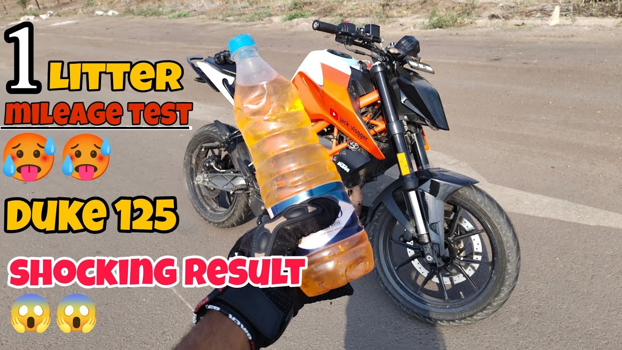 KTM DUKE 125 BS6 1LITTER MILEAGE TEST || AFTER 4TH SERVICE|SHOCKING RESULT😱😍#viral#youtube#tranding