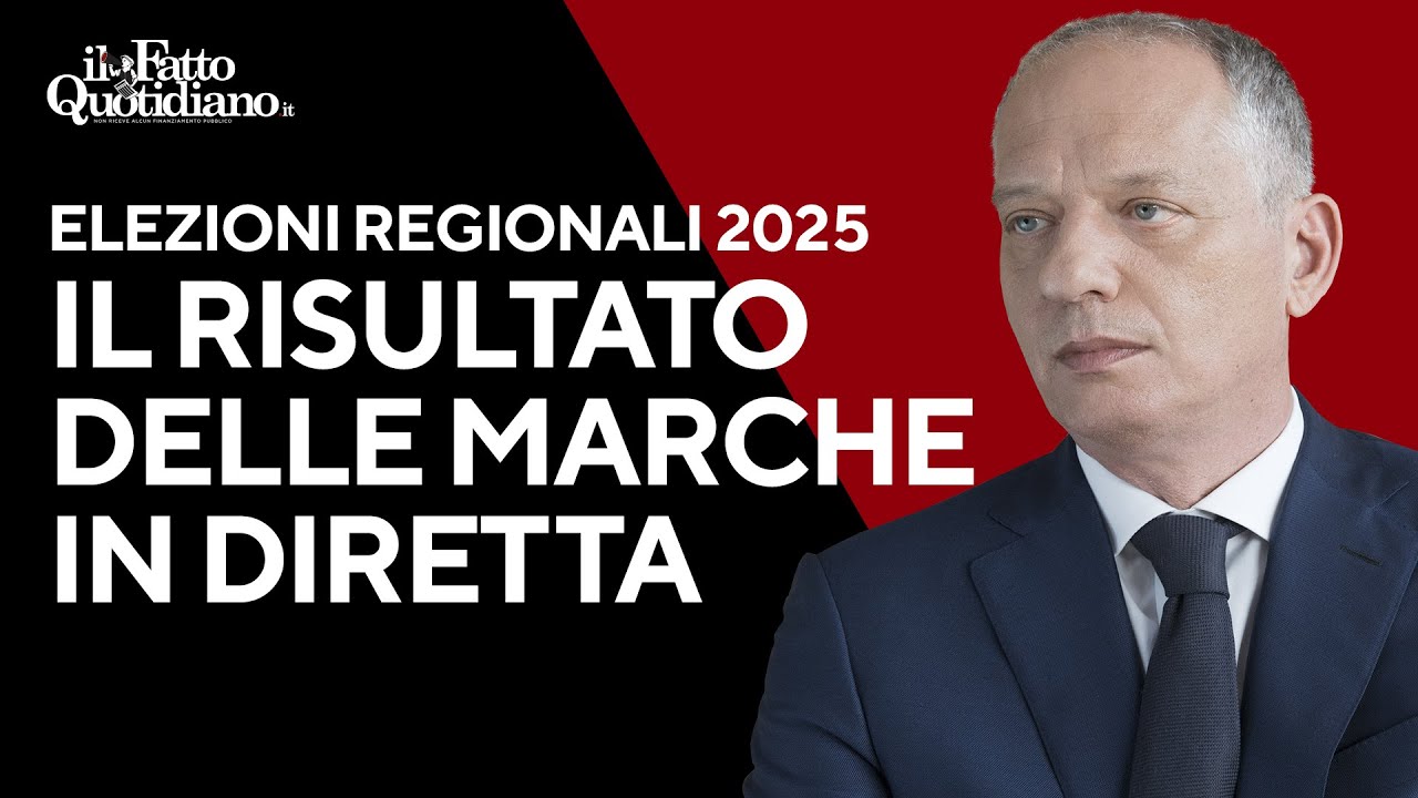 Региональные выборы: результаты голосования в регионе Марке. Прямая трансляция с Питером Гомесом.