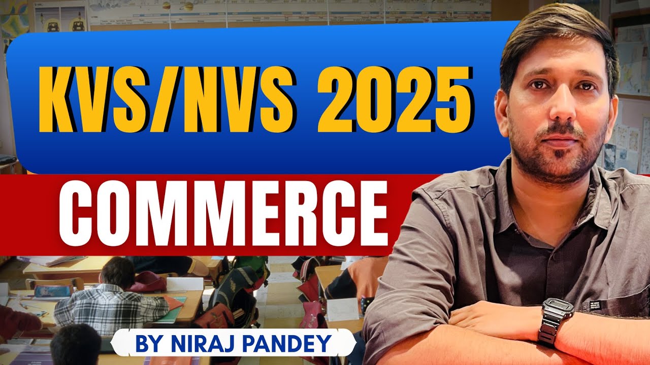 KVS NVS Vacancy 2025 | KVS NVS Commerce Previous Year Questions  By Niraj Pandey