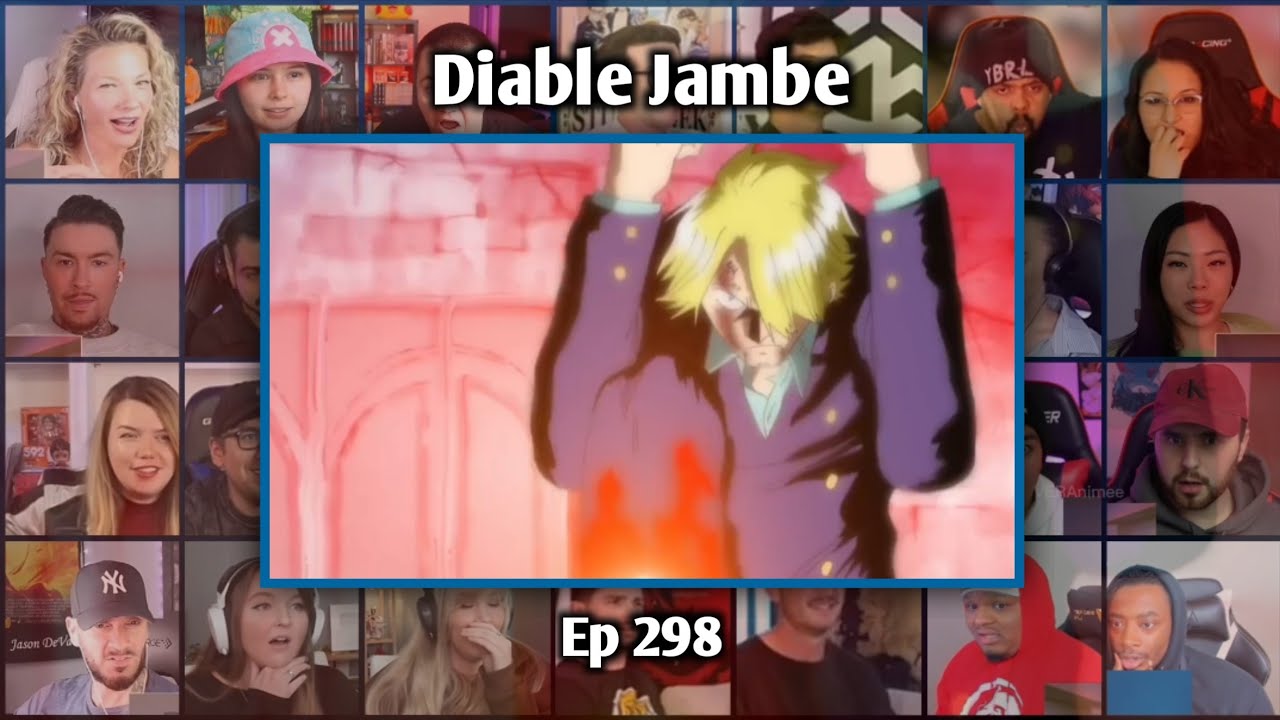 SANJI DEFEATS JABRA REACTION MASHUP - ONE PIECE EPISODE 298