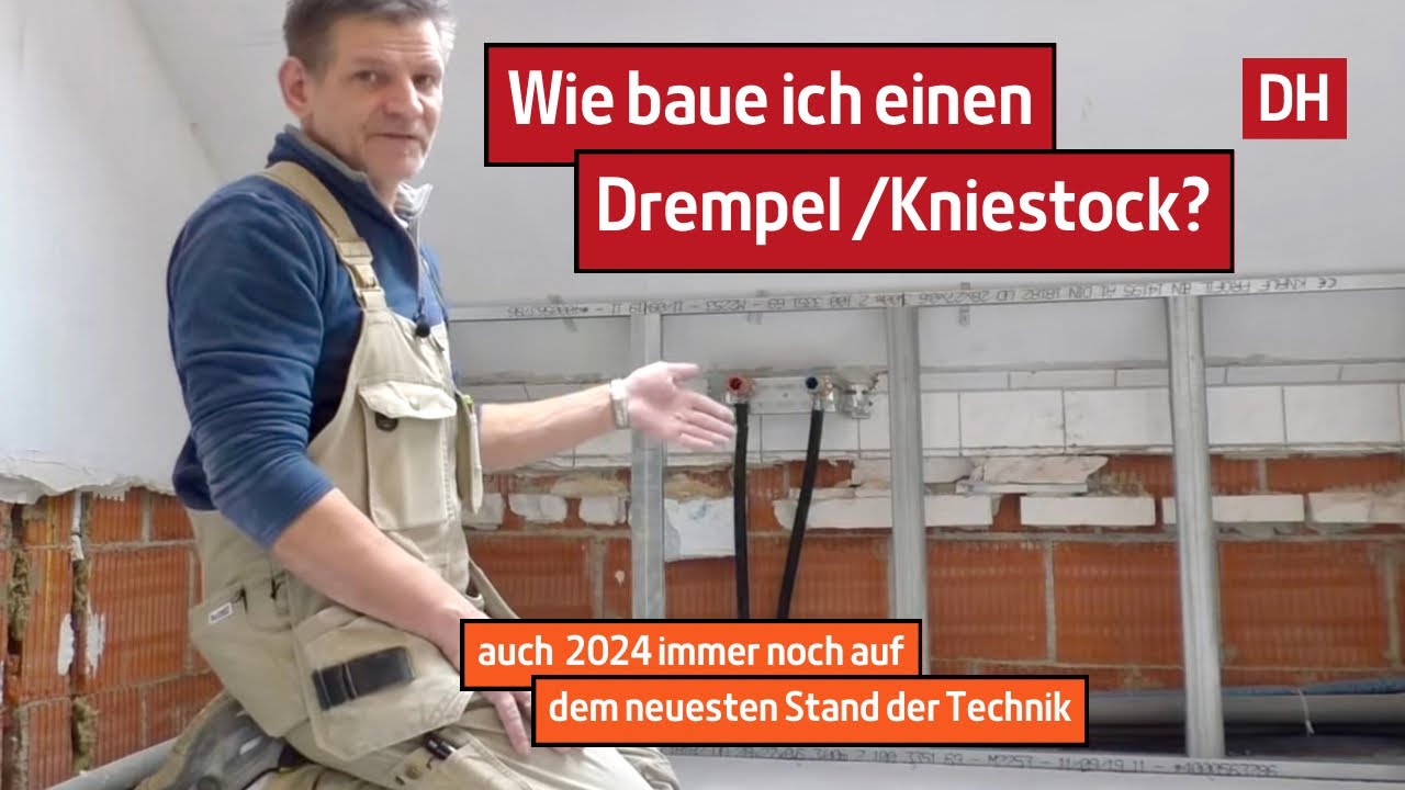 Drempel/Kniestock mit Metallprofilen und Gipskarton bauen.