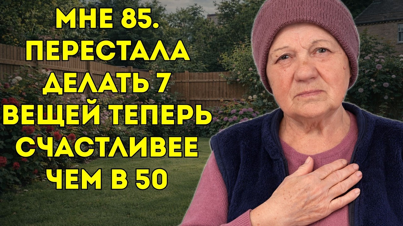 Мне 85. 7 вещей, которые я перестала делать, и теперь живу счастливее, чем в 50