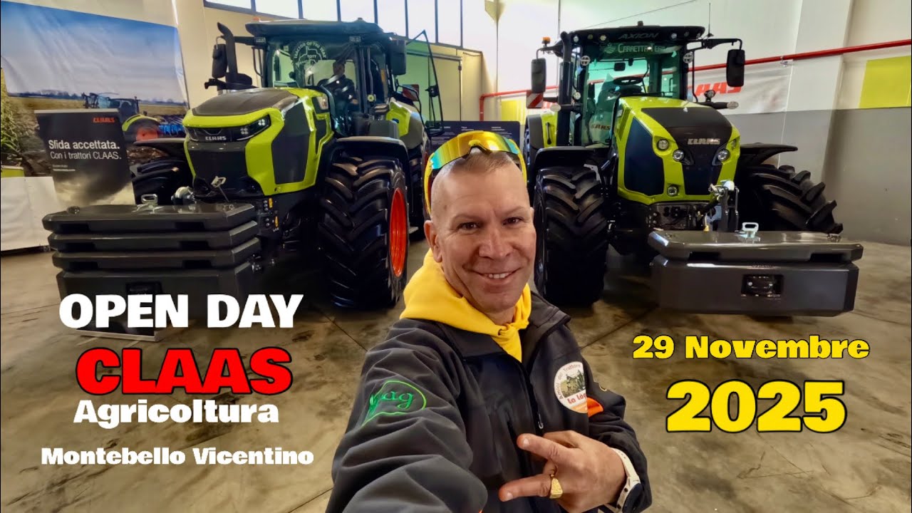 OPEN DAY CLAAS AGRICULTURA MONTEBELLO VICENTINO 2025 TRATTORI E TREBBIE