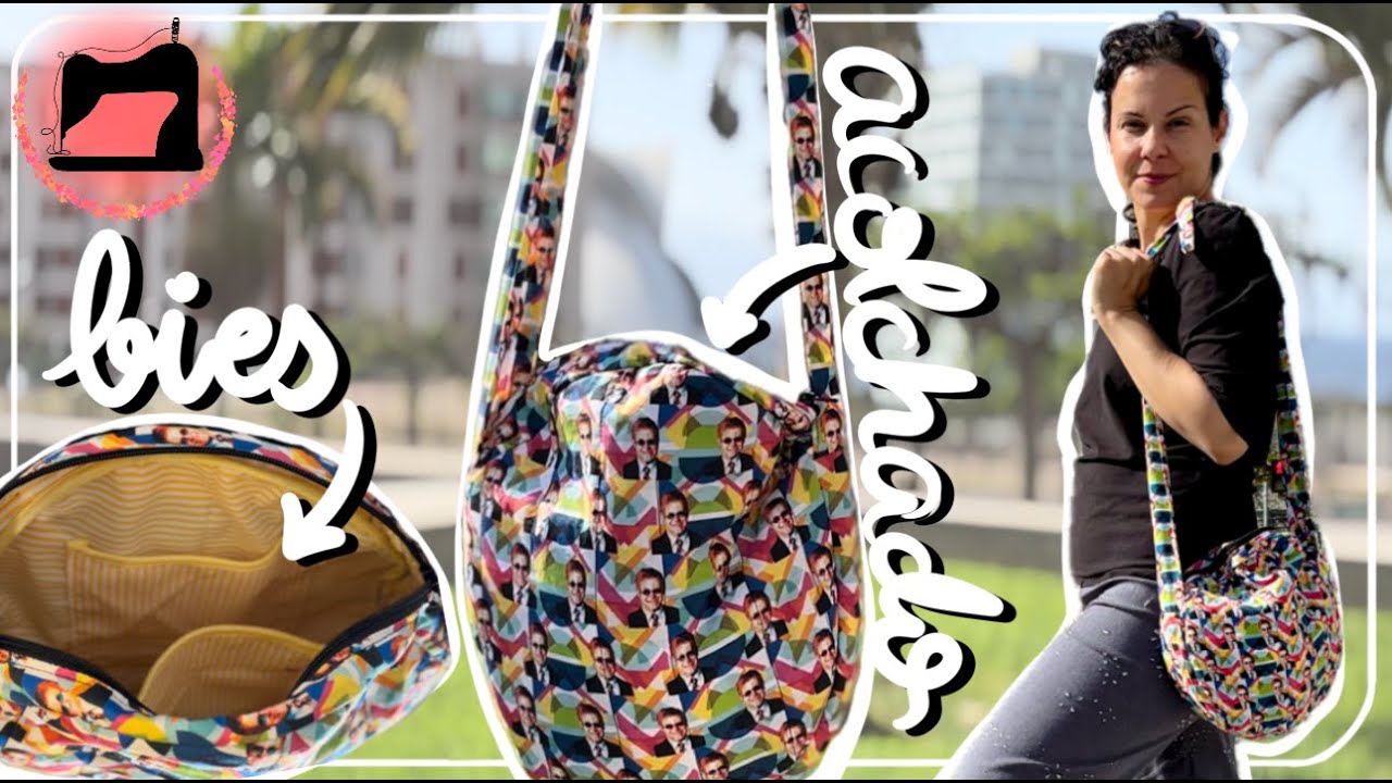 Cose un Bolso acolchado con forro y bies.