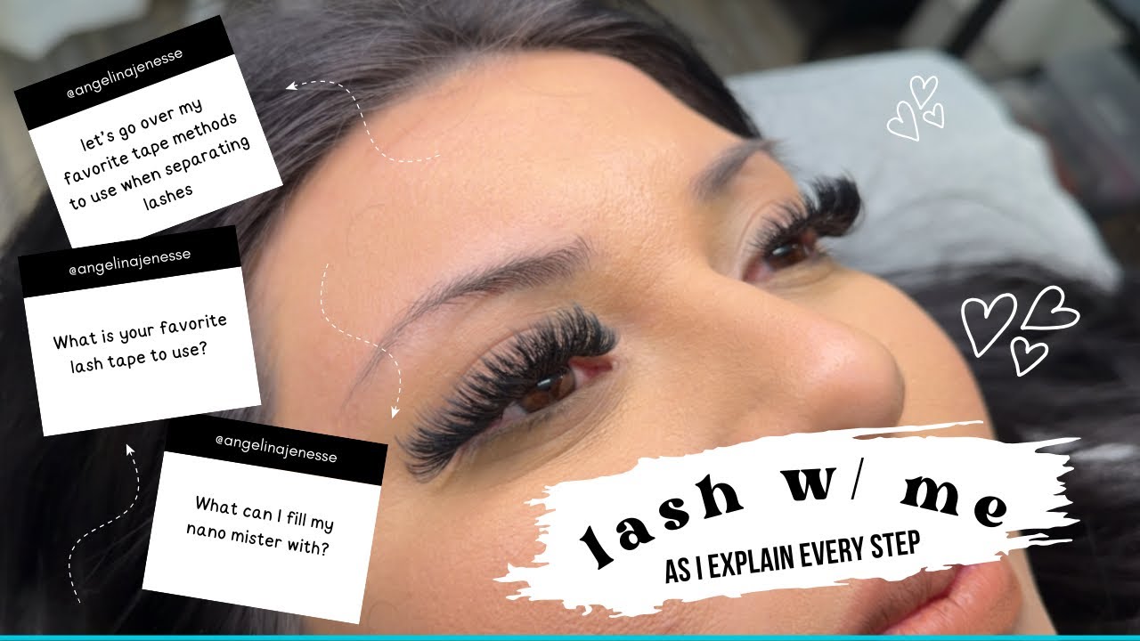 Lash w/ me step by step | using my favorite supplies & how to separate lashes | Volume Lash Fill