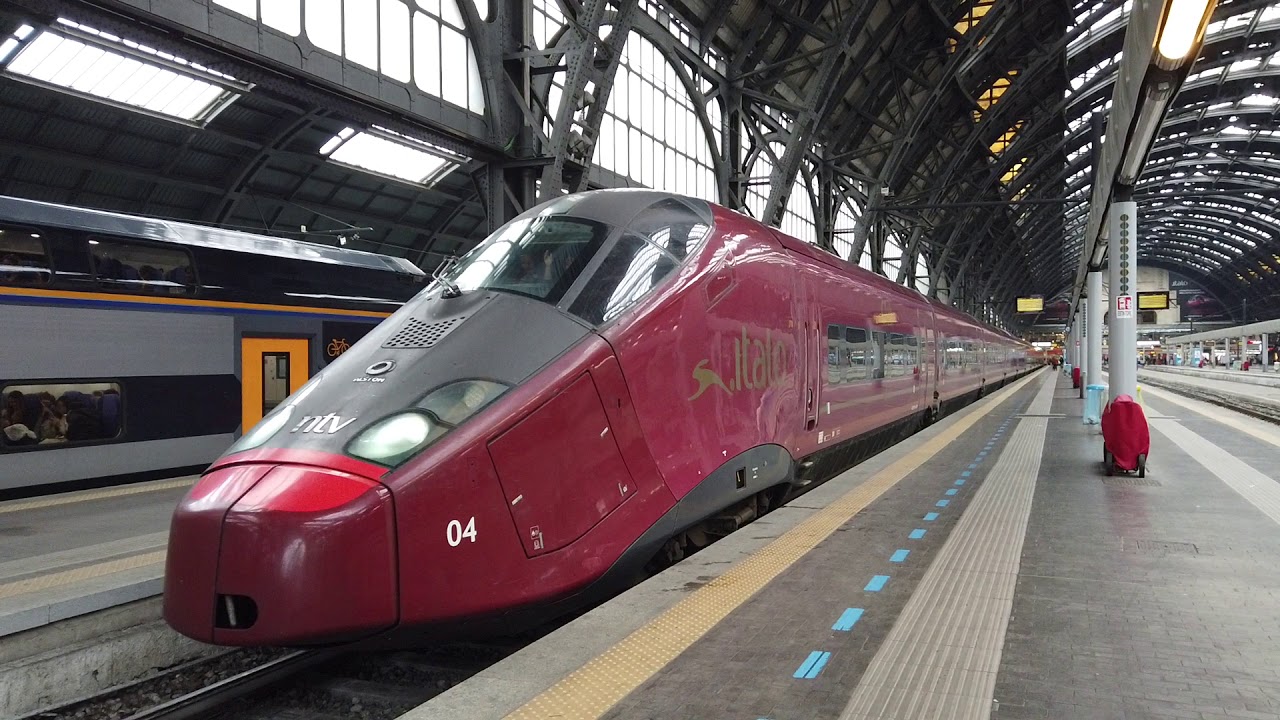 [Alstom AGV] Set 04 on .italo 9989 departing Milano C.le