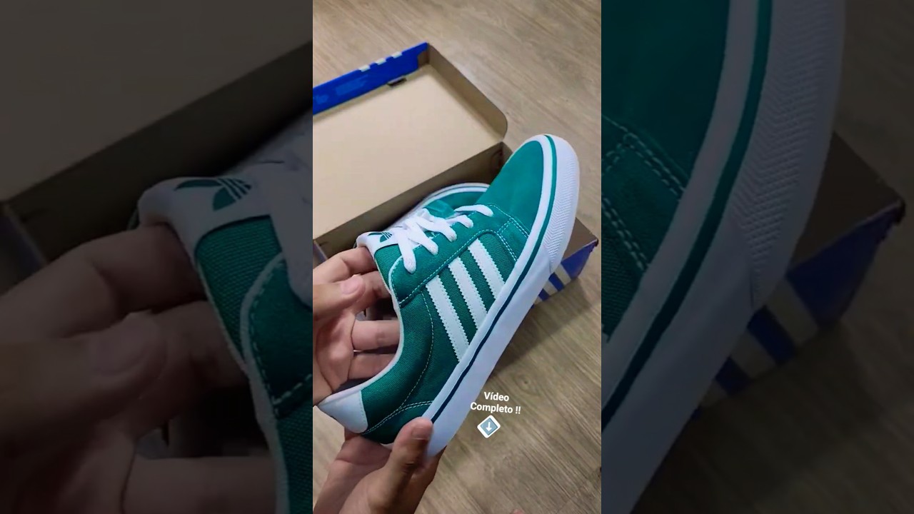 Unboxing T&ecirc;nis Adidas Originals Seeley Verde e Branco