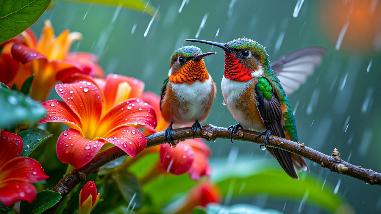 Relaxing Music + Rain Sounds & Birdsong 🕊️ Peaceful Piano for Sleep & Relaxation