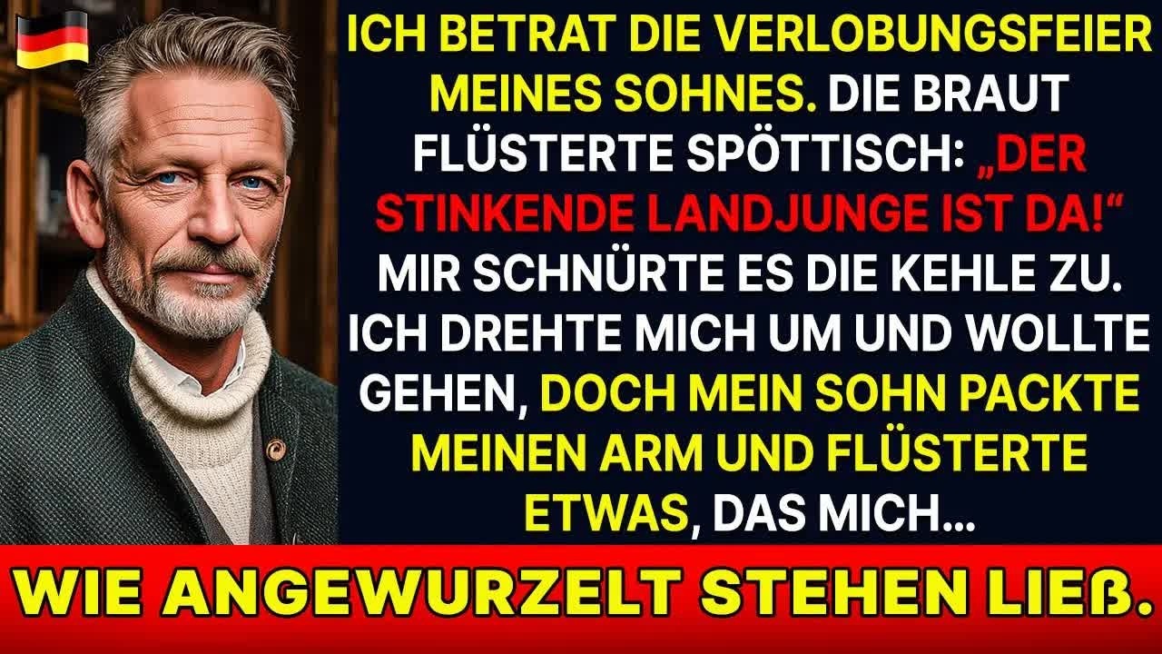 „Der stinkende Landjunge ist da!“, rief die Verlobte meines Sohnes – Er flüsterte mir zu