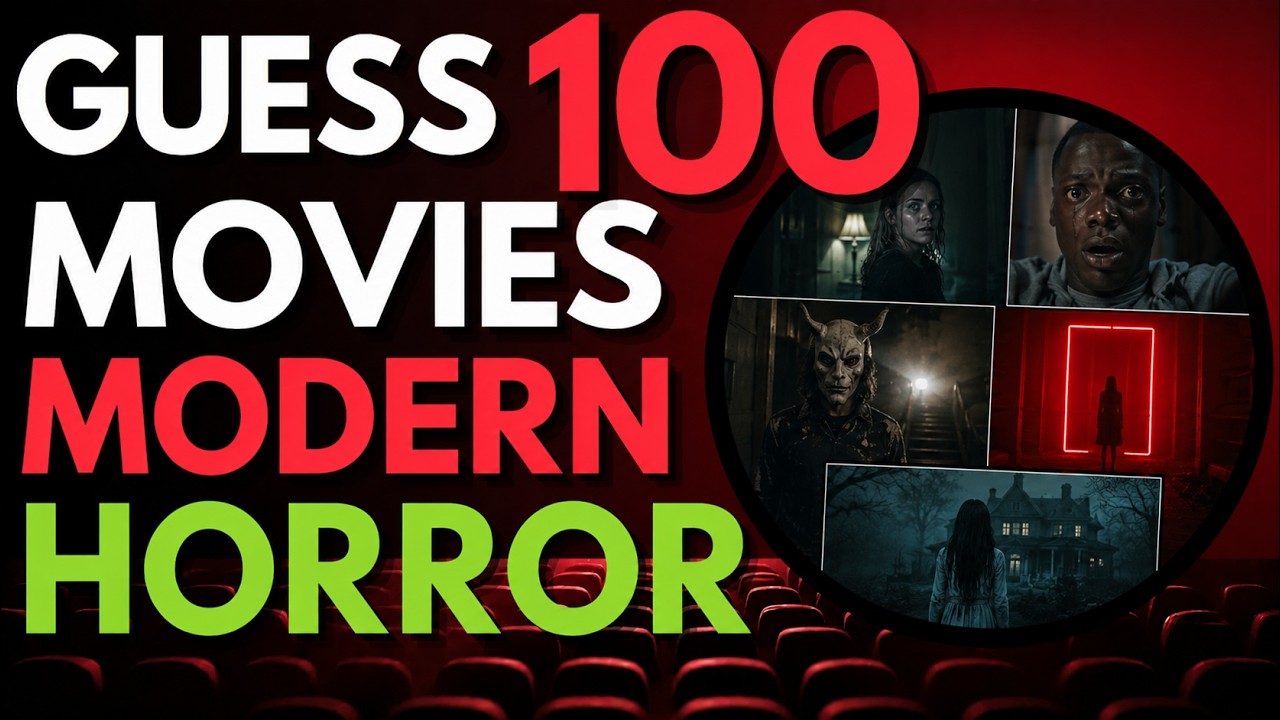 Guess 100 Modern Horror Movies in 3 Seconds | 100 Scenes Movie Quiz