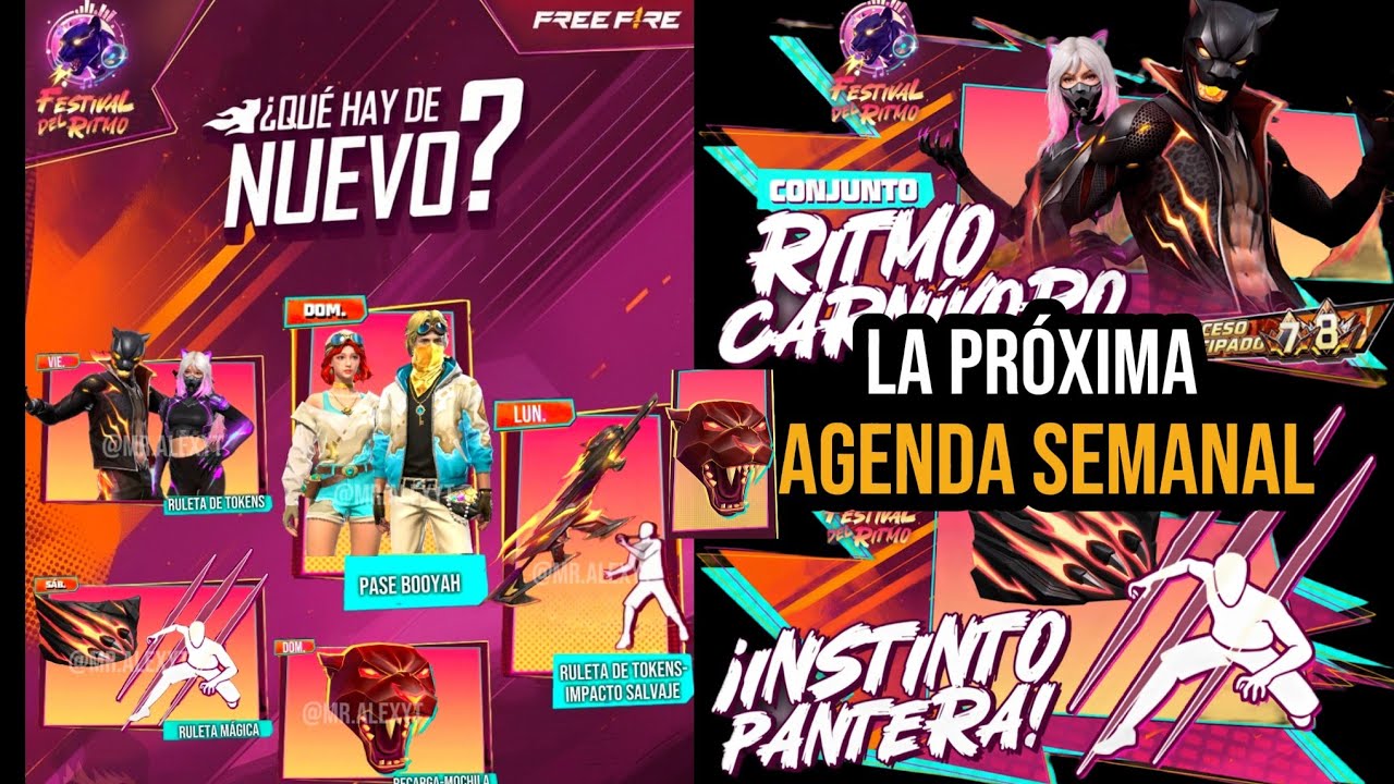 🔥LA PR&Oacute;XIMA AGENDA SEMANAL DE FREE FIRE EN MARZO 2026, PASE BOOYAH, RITMO CARN&Iacute;VORO, M14 PANTERA