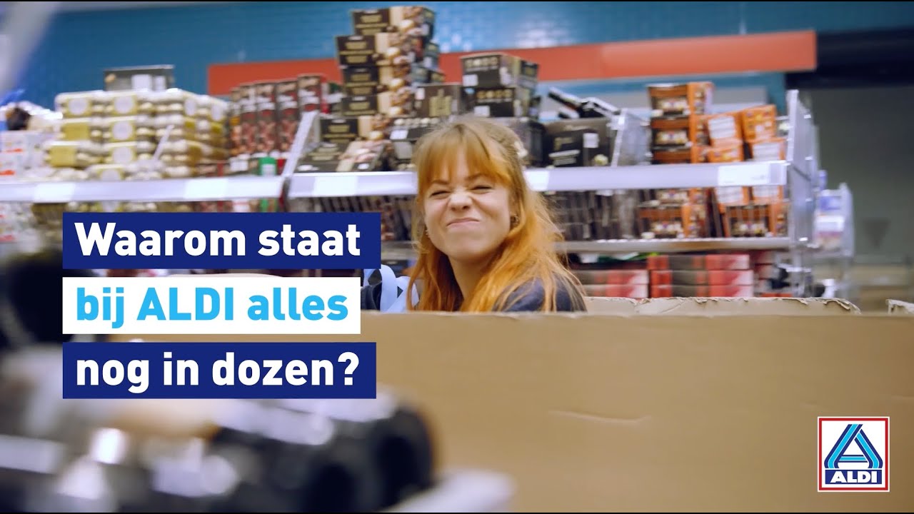 Waarom staat bij ALDI alles nog in dozen?