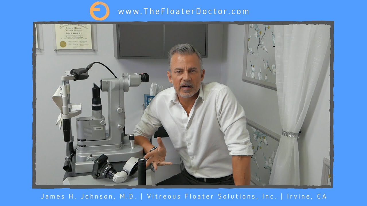 Vitreous Eye Floater Destruction & Relief Without Surgery. Example & Optics of Treatment.