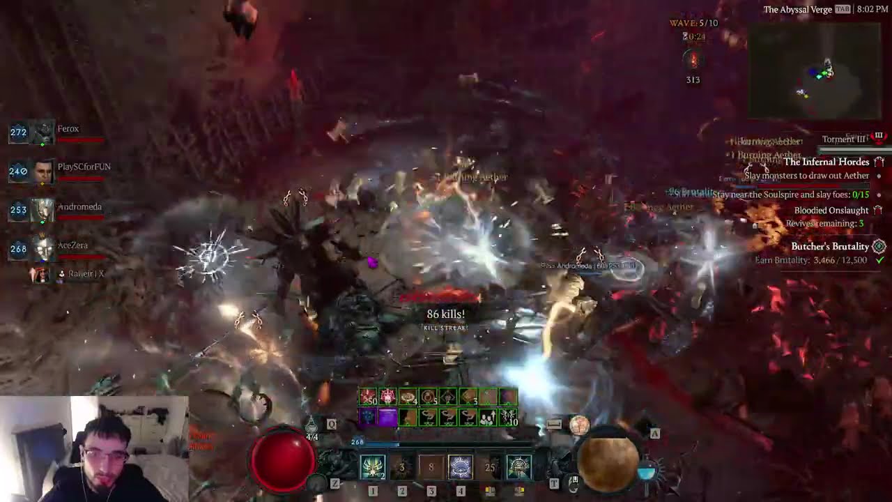 Diablo 4 Season 12 Best Bloody Infernal Hordes ALMOST 4000!
