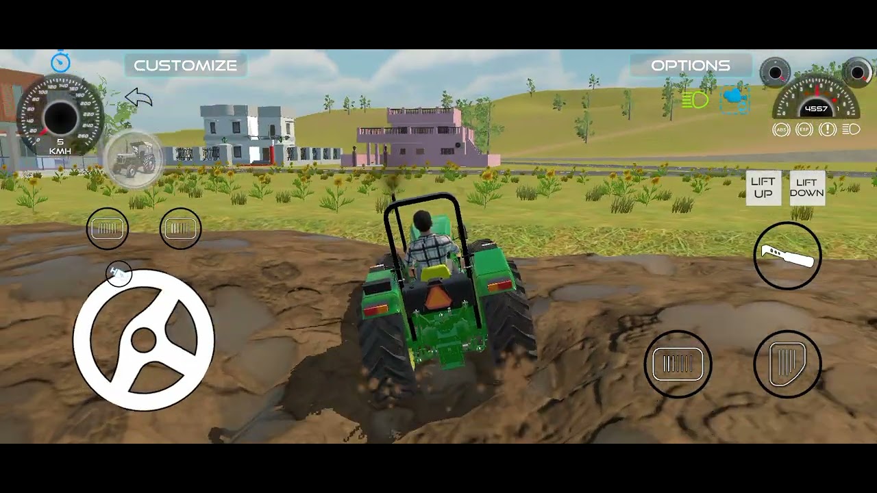 Thar vs johndeere vs johndeere 5075 off riad test||#thar#johndeere#johndeere5075 