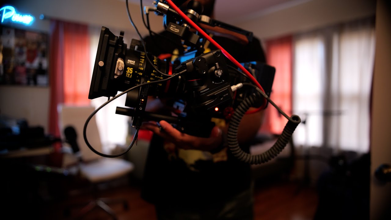 How To Power The DJI Focus Pro With A V Mount Battery - (Using A DJI Ronin Power Base)