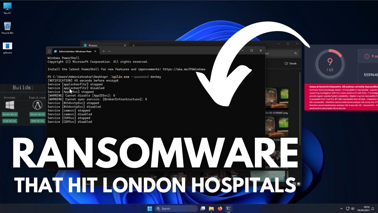 Qilin Ransomware: анализ угрозы, поразившей лондонские больницы