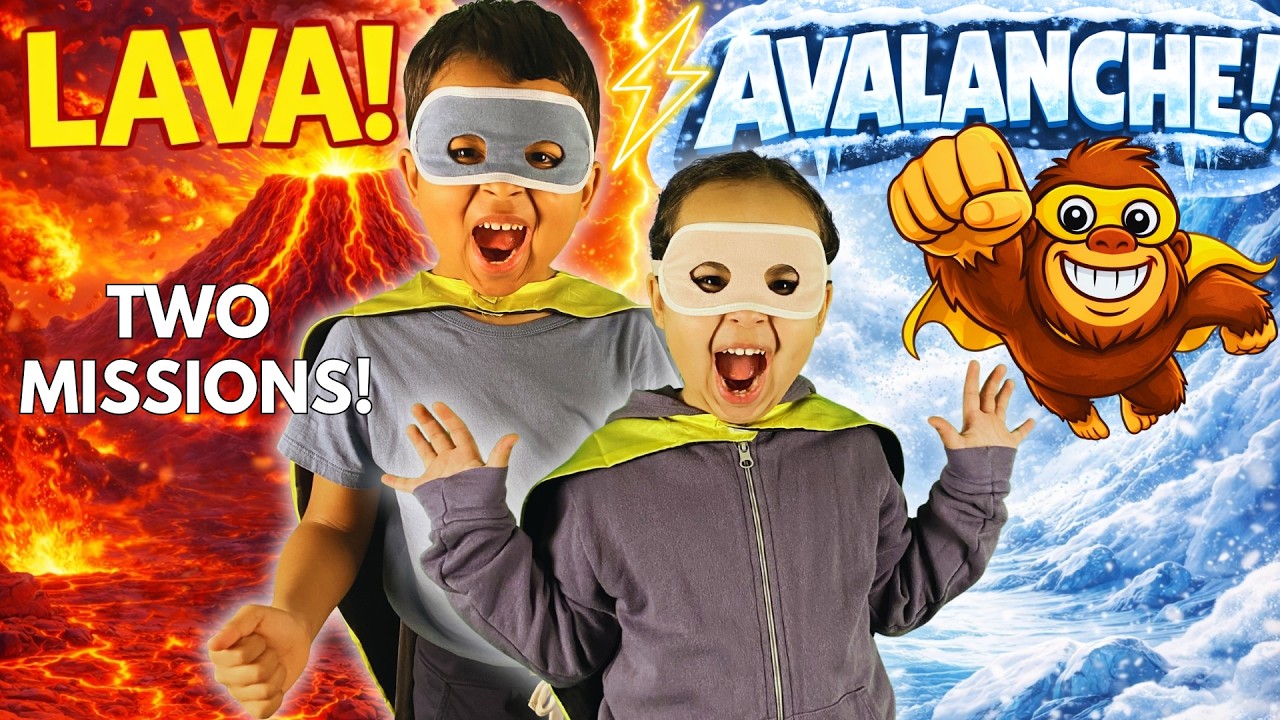 Superhero Workout for Kids 🔥❄️ Fire vs Ice | Lava & Arctic Missions