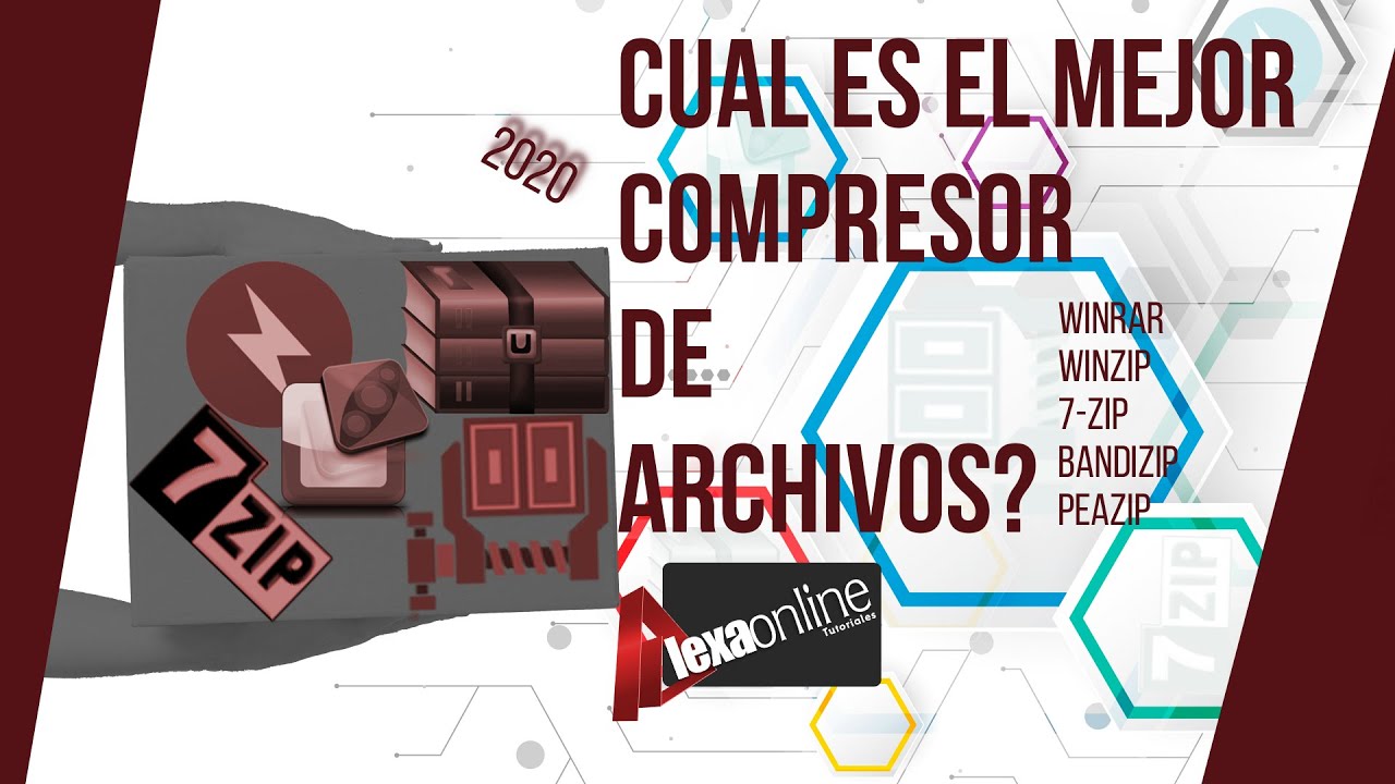 Cual es el mejor compresor de archivos 2020. 7-zip, winrar, winzip, peazip o bandizip.  4 PRUEBAS!!