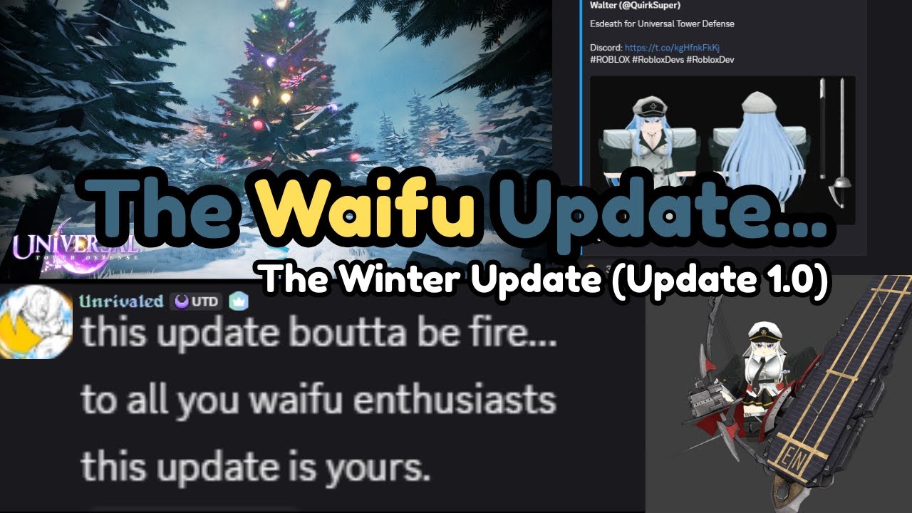 The Waifu Update Is Coming... | Universal Tower Defense (Update 1.0)