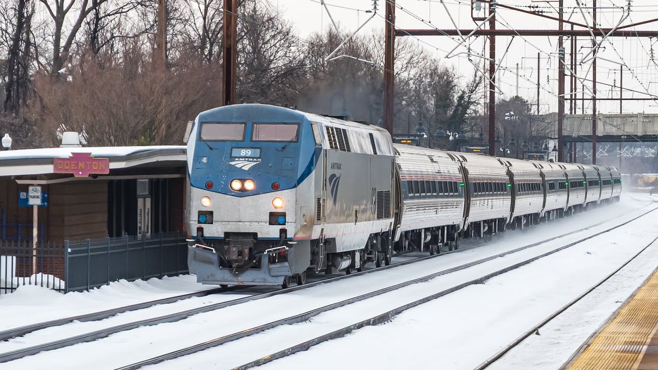 AMTRAK & MARC Snow Trains @ Odenton Maryland (02/03/2026)
