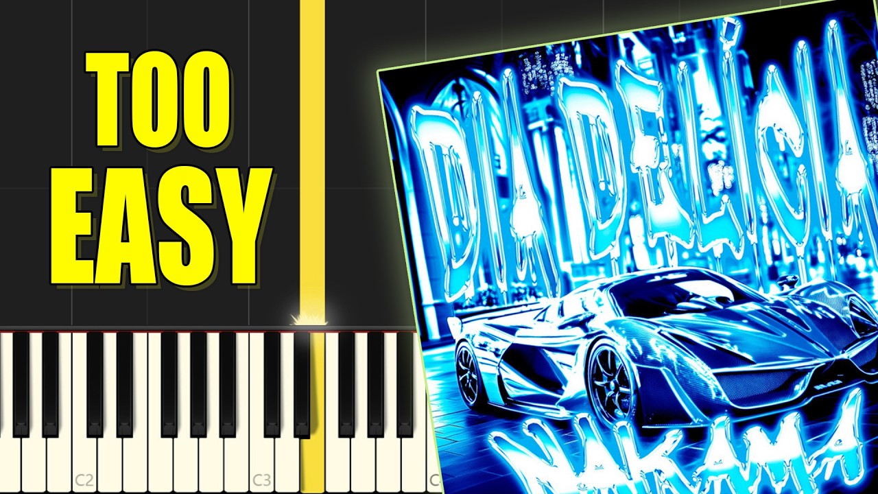 DIA DELÍCIA (Slowed) (PHONK) - Piano Tutorial