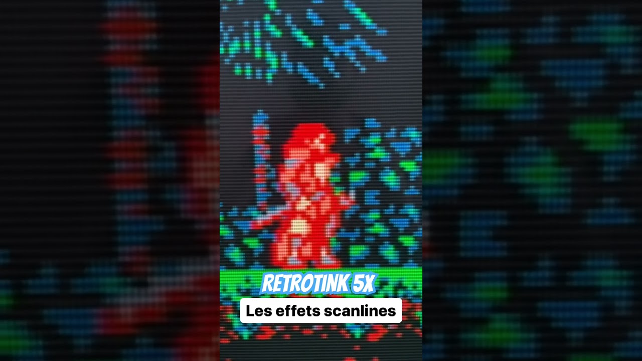 Scanlines effects Retrotink 5x #retrogaming #retrotink #scanlines #nintendoswitch #switch #gaming