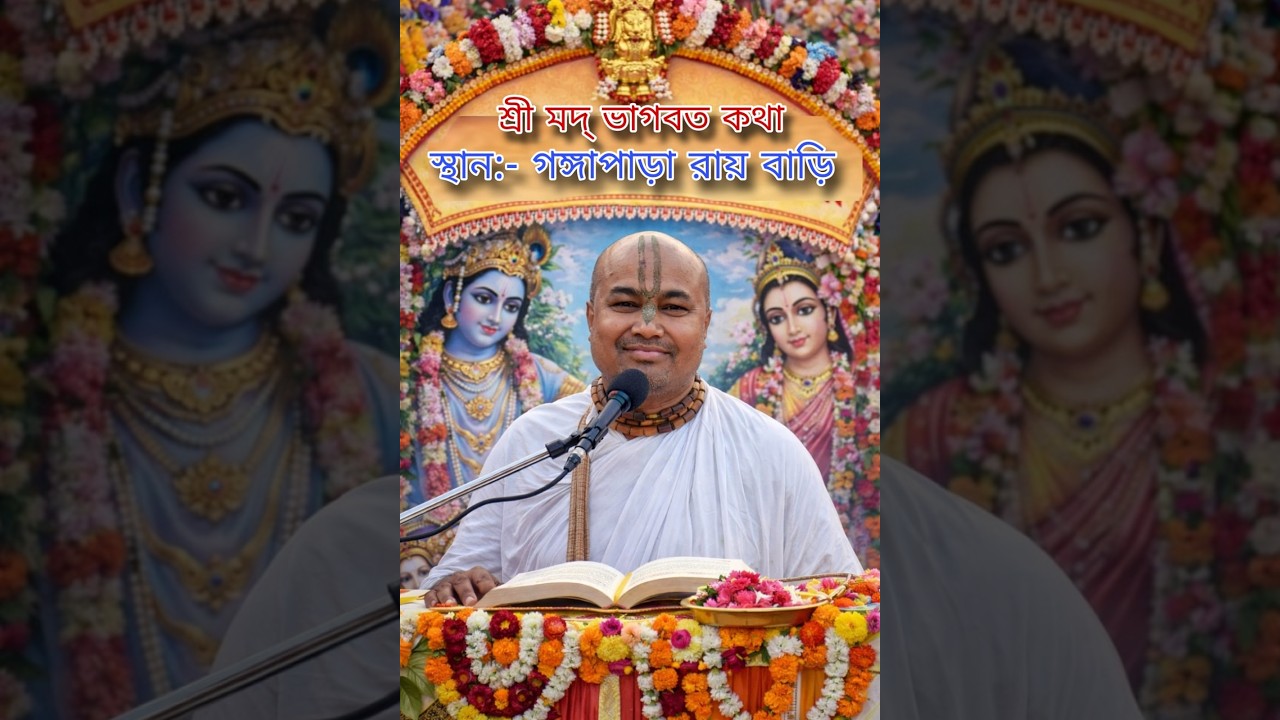 LIVE 🛑 ( 1 )শ্রীমদ্ ভাগবত কথা ( গঙ্গাপাড়া রায় বাড়ি শিলচর )