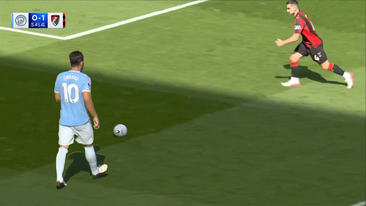 Rayan Cherki vs Bournemouth - Full English Commentary | Maresca Debut - HD 1080i