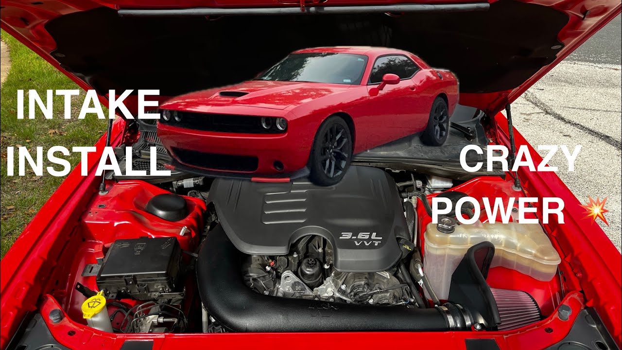 K&N Intake Install on 2023 Dodge Challenger GT(Crazy power increase‼️ )