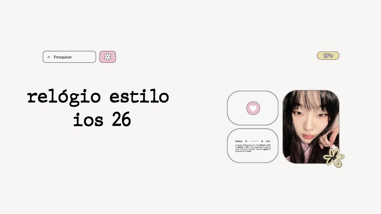 •     📷♡   relógio estilo ios 26