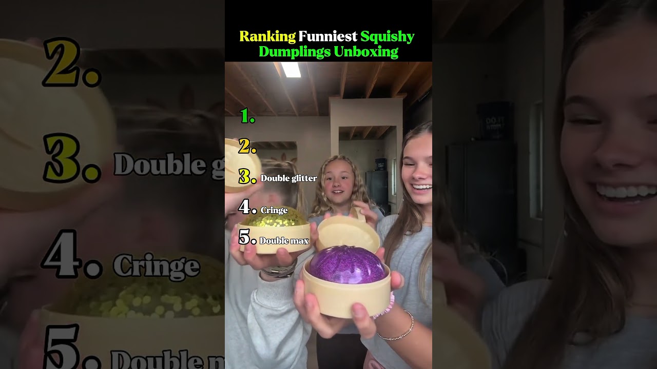 Ranking Funniest Squishy Dumplings Unboxing