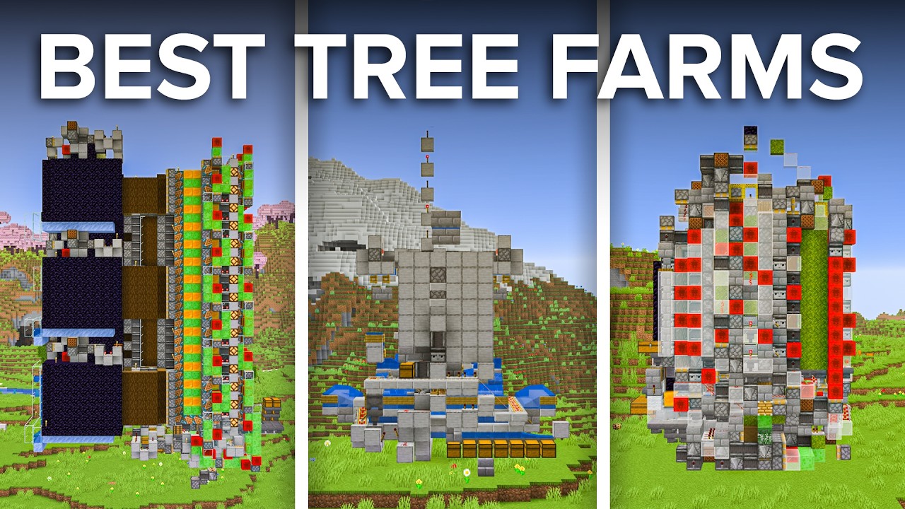 Фермы деревьев, которые стоит построить в Minecraft 1.21.9