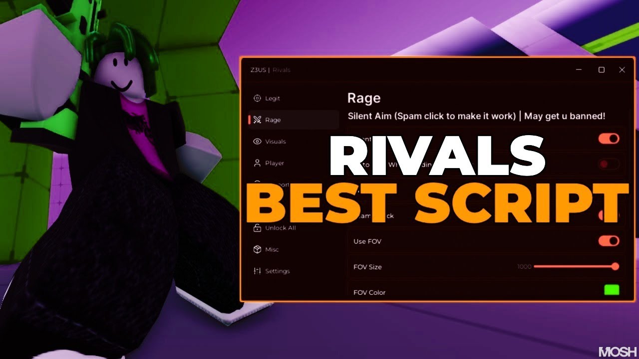 Rivals Script/Hack! | Silent Aim, Ragebot (Pastebin 2025)