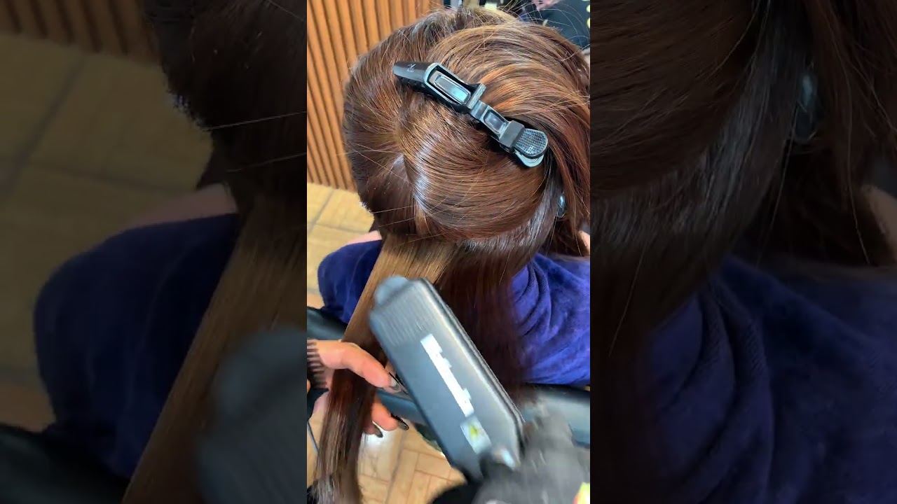 Rebond with haircolor tutorial