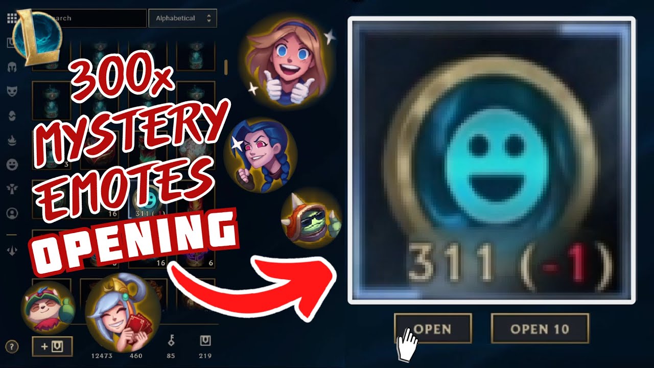League of Legends - 300+ MYSTERY EMOTES Event Loot opening worth 3 Years collecting