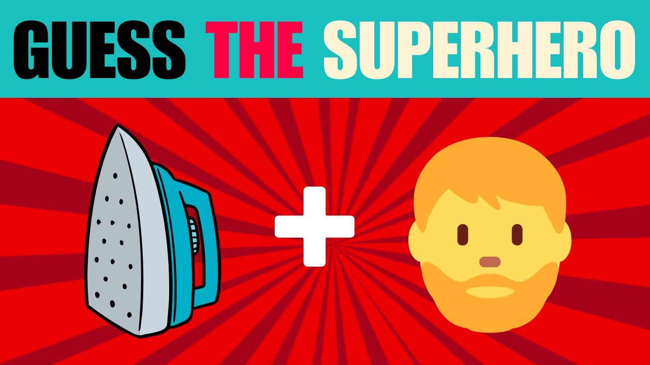 Guess The Superhero By Emoji: Marvel, DC Superhero Quiz