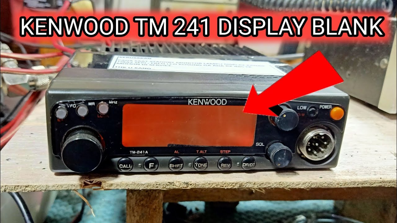 kenwood tm 241 display blank