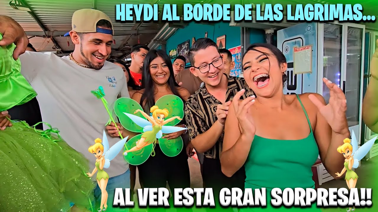 SORPRESA!!! Heidy NO se imaginaba que Ismari le hizo un traje de CAMPANITA. Vean su reaccion.