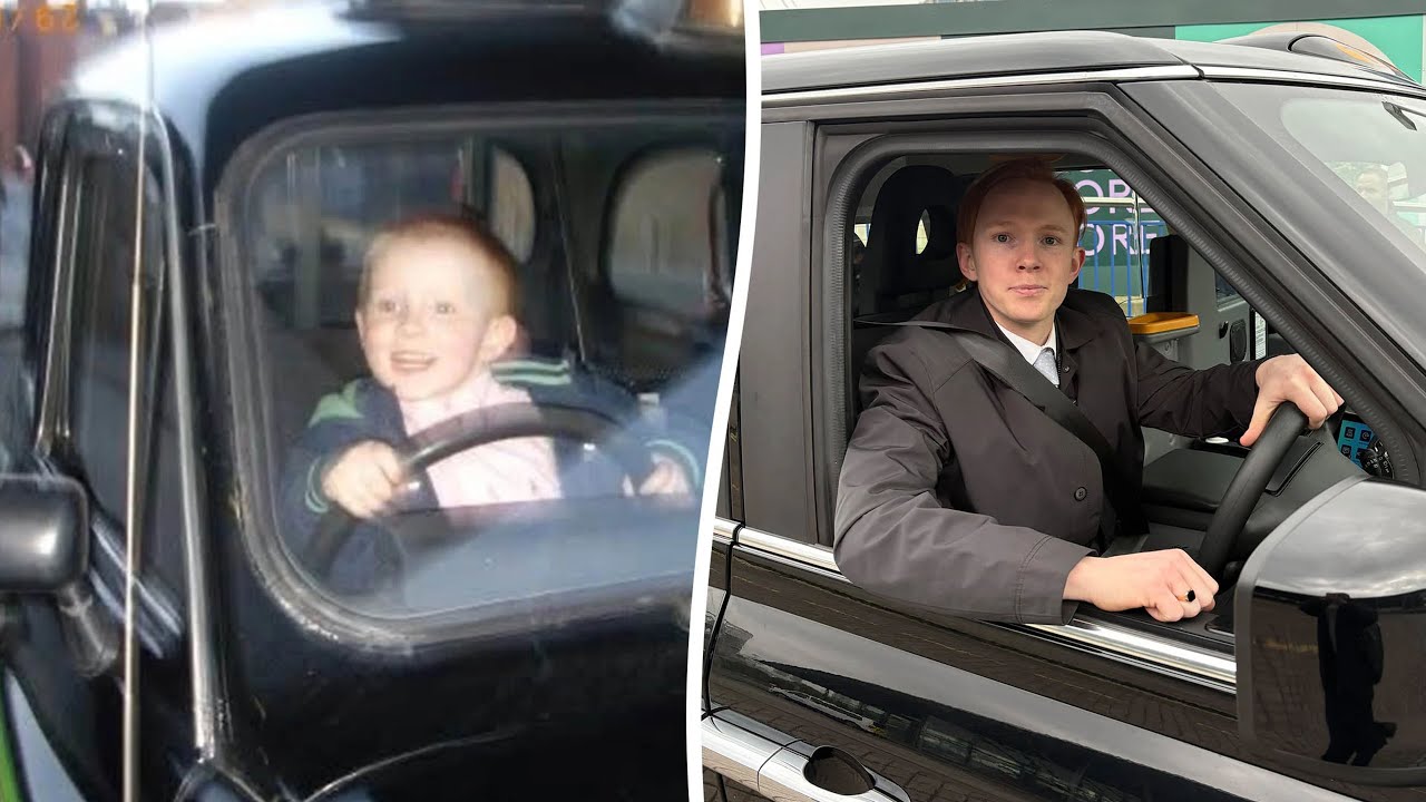Britain's youngest black-cab driver finally allowed on road after turning 21 | SWNS