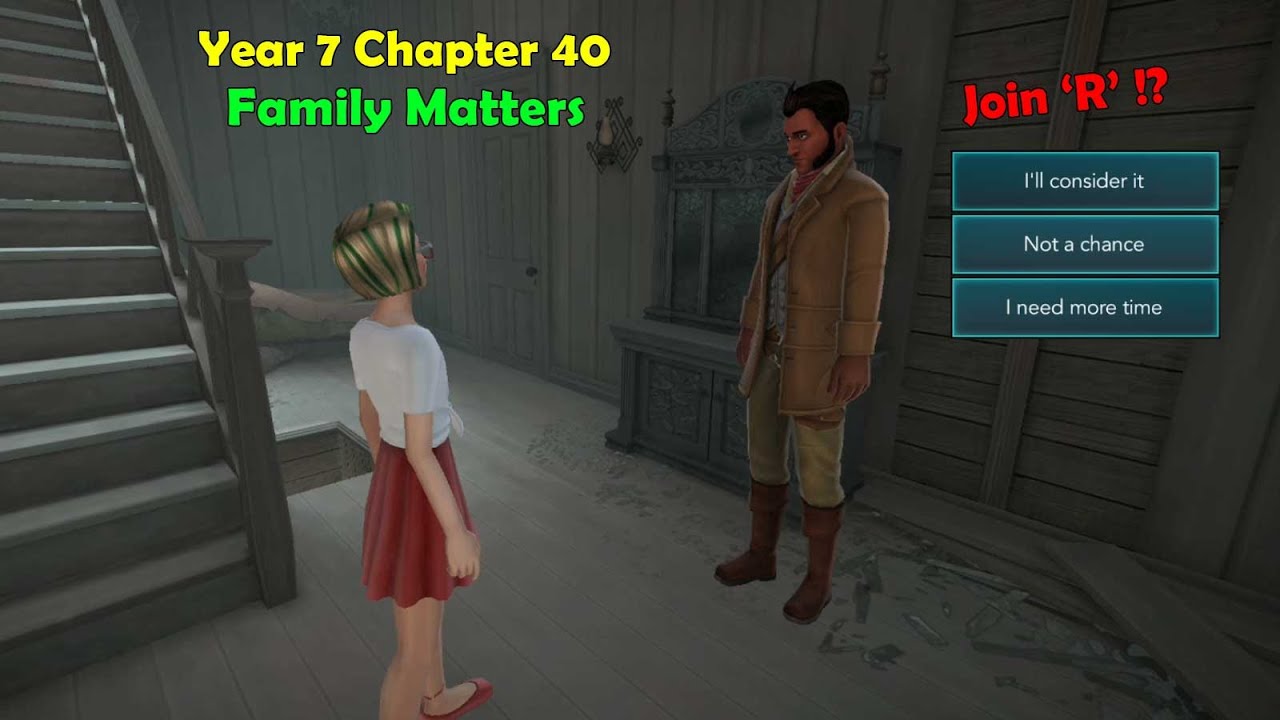 Year 7 Chapter 40 Family Matters Harry Potter Hogwarts Mystery