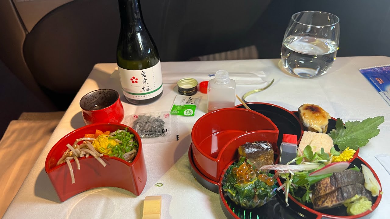 Лучшая еда в Японии, ханакорейки, бизнес-класс Singapore Airlines SQ 12, рейс SIN в Нариту