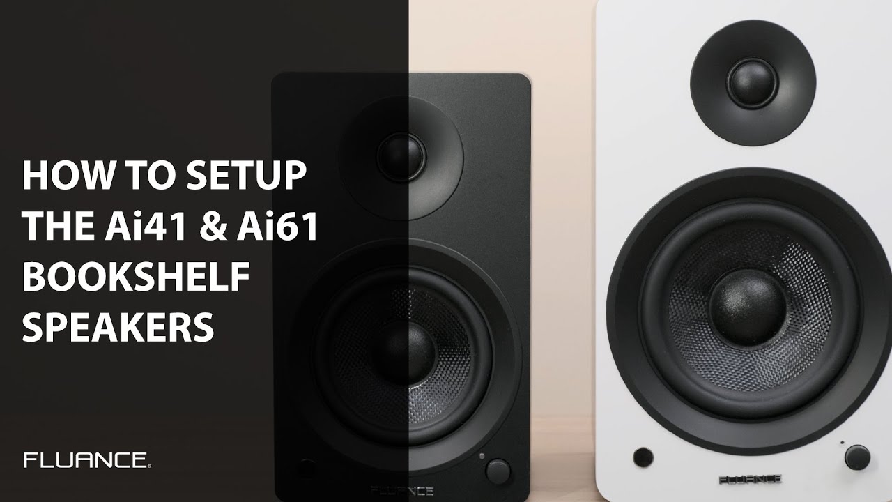 How to Setup Ai41 & Ai61 Powered Bookshelf Speakers with RCA, USB, Optical and Bluetooth Connections