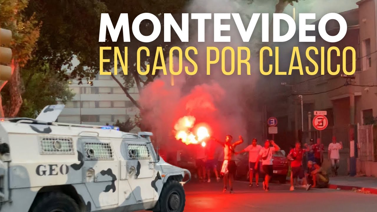 Así se vive el clásico URUGUAYO en las calles