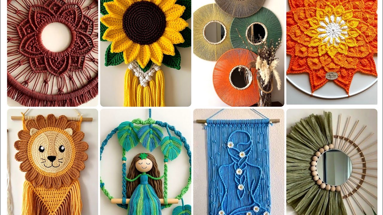 MOST BEAUTIFUL & UNIQUE CROCHET WALL HANGING YARN DESIGNS IDEAS 2026🧶