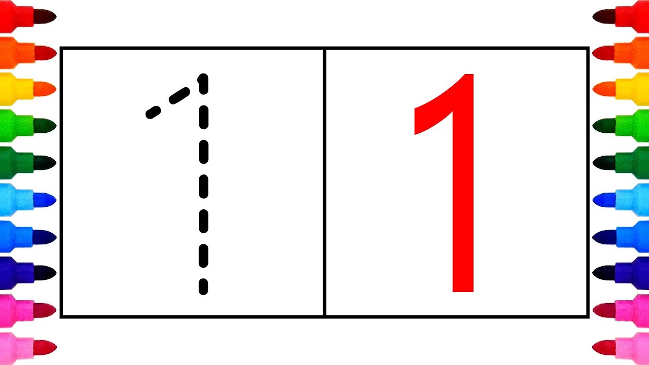 [숫자놀이]1부터 20까지의 점선 숫자를 따라쓰고 옆칸에 한번 더 써보기|  Write Dotted Line Numbers from 1 to 20 and Write it Again