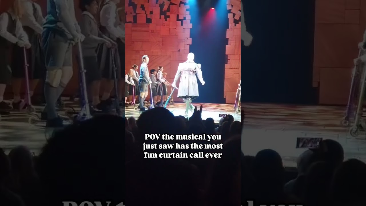 POV ✨ Matilda The Musical 😜 fun curtain #theater #matildathemusical  #acting  #theaterplay