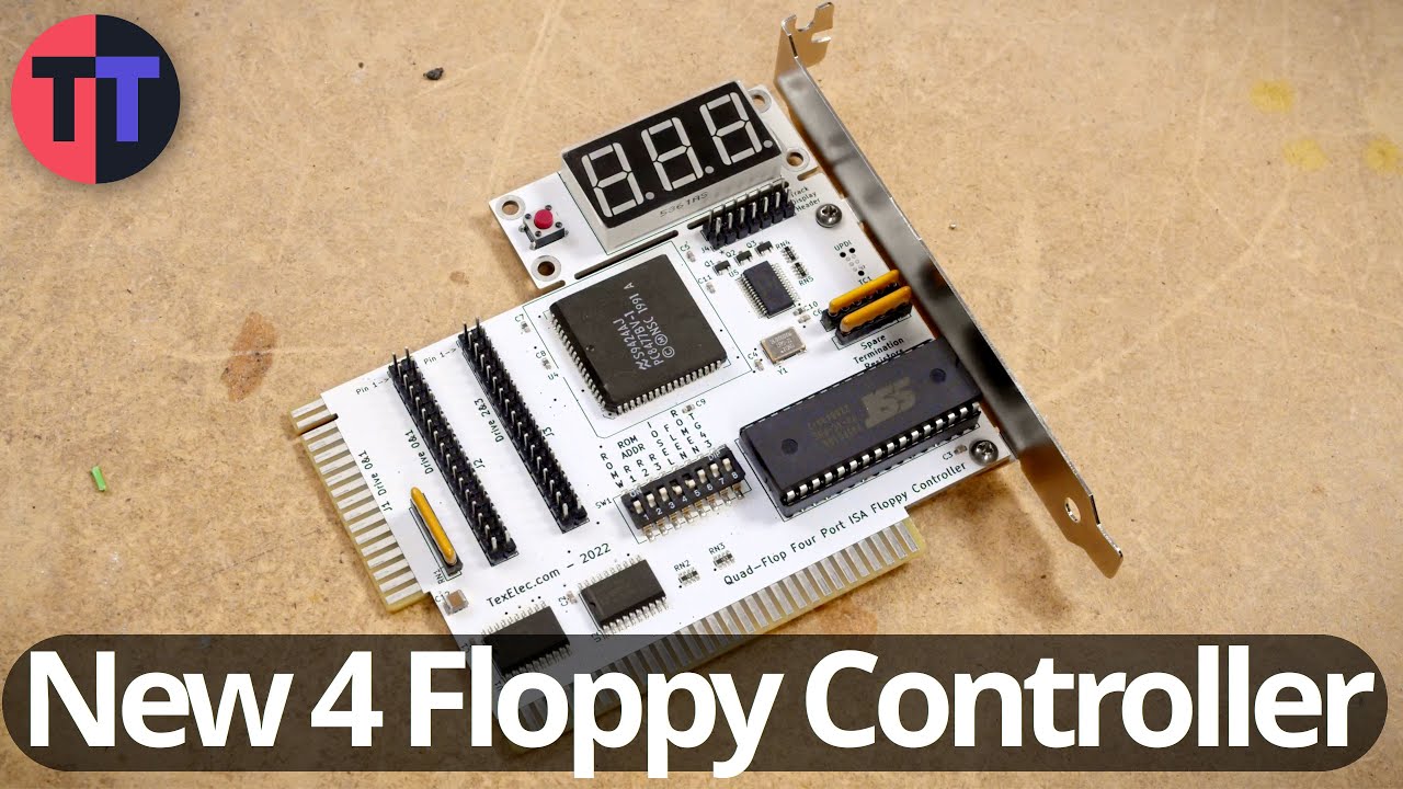 New 4 Drive Floppy Controller - TexElec Quad-Flop