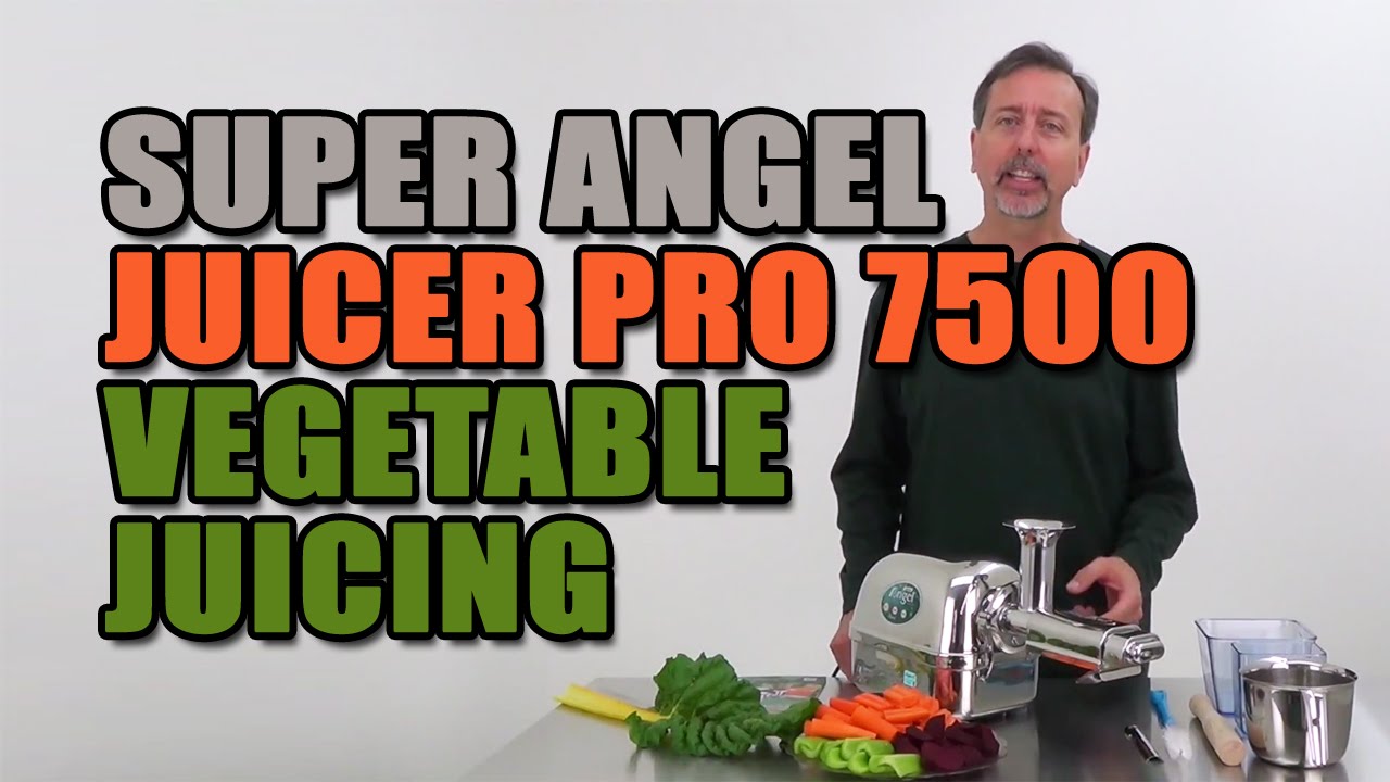 Super Angel Juicer Pro 7500 Vegetable Juicing